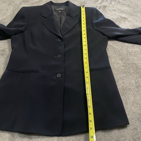 Kasper 3 Piece Suit Women’s Size 10 Black 3 Button Jacket Pants Skirt Lined NEW - Picture 7 of 15